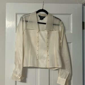Silk holiday blouse. Never worn.